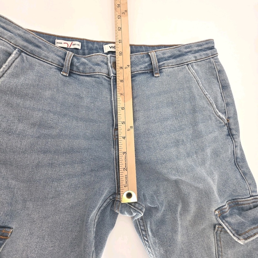 VIGOSS Jagger Boot Cut Jeans Women 30 Cargo Stretch Waist 32, Inseam 30.5 Denim - Picture 7 of 12